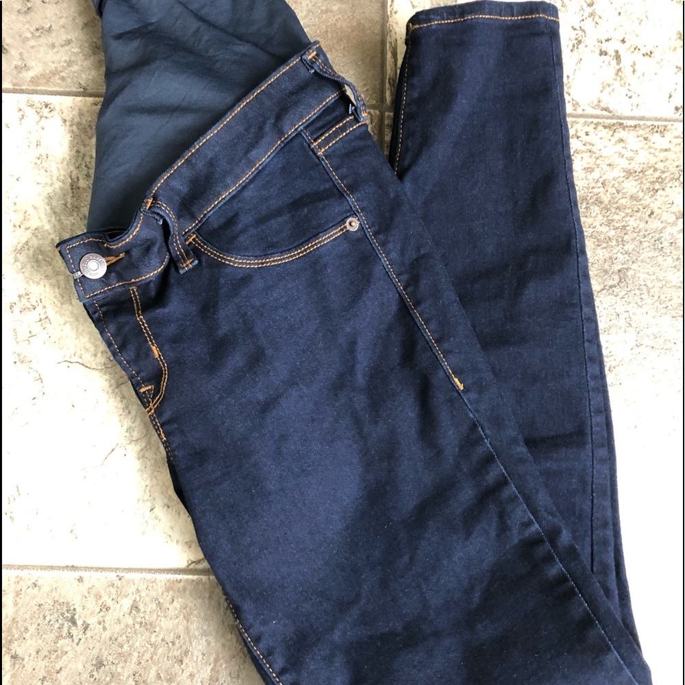Full panel maternity skinny jeans
